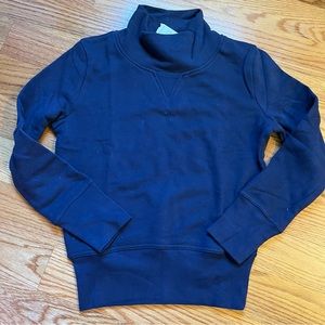 Madewell turtleneck sweatshirt in navy blue size XS